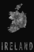 Map of Ireland made of smoke, Air pollution, ecology