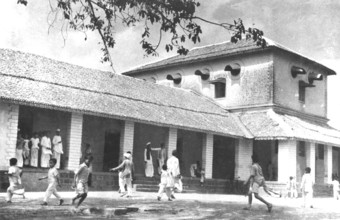 Mahatma Gandhi's primary school at Rajkot, Gujarat, India, Asia