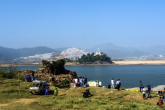 Pattiseema to Papikondalu Hill, Godavari River, Rajahmundry, Andhra Pradesh, India, Asia