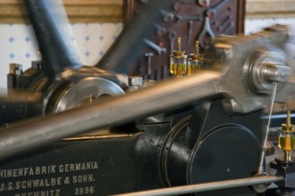 Chemnitz Saxon Industrial Museum, horizontal single-cylinder back-pressure steam engine