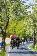 Every year at Easter there are about 5 processions in Lusatia, each with about 200 riders. The