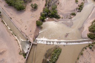 Algodones, New Mexico, The Angostura Diversion dam sends water from the Rio Grande into irrigation