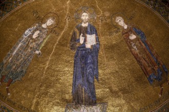 Ceiling mosaic over the right altar of the Cathedral of San Giusto, Trieste, Friuli Venezia Giulia