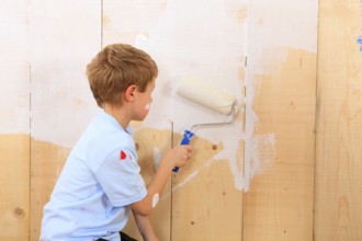 Boy painting, paint, painting