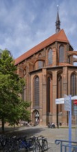 Exterior view of Nikolai Church, Old Town Hanseatic City of Wismar, Mecklenburg-Western Pomerania,