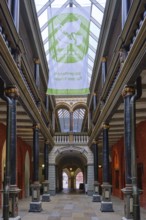 Inner courtyard of the town hall with wooden gallery on 14 columns from the Baroque period, 4 March