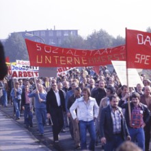 DEU, Germany: The historical slides from the times 80-90s, Dortmund. DGB demonstration against