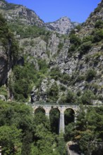 Bridge of the Amalfitana Road, SS163, near Praiano on the Amalfi Coast, Campania, Italy, Europe