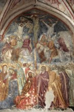 Fresco on the crypt of the Cathedral Cattedrale di Sant' Andrea, Amalfi, Campania, Italy, Europe