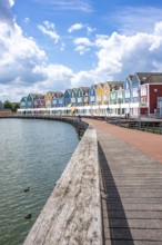 Colourful houses by the water, Houten Netherlands