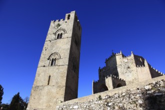 Place Erice in the province of Trapani, the main church Chiesa Madre also called Duomo dell