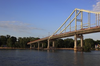 Bridge over the Dnepr River, Kiev, Ukraine, Europe