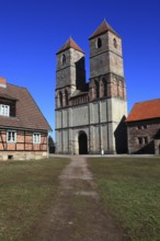 Ruin of the monastery church of St. Mary, Veßra Monastery, Hildburghausen County, Thuringia,