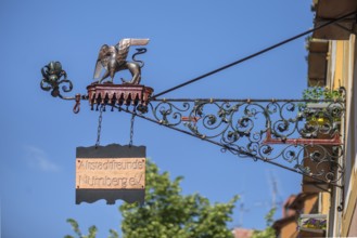 Nose sign on the House of the Friends of the Old Town of Nuremberg, Weißgerbergasse 10, Nuremberg,