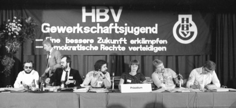 Youth Conference of the Trade, Banking and Insurance Union (HBV) on 31.05.1980 in Gelsenkirchen,