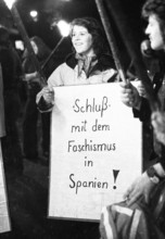 The Franco dictatorship's persecution of Spanish democrats prompted workers and youth in