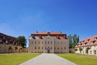 Ammelshain Castle in Naunhof, the stately manor was built in 1723 as a castle-like Baroque building