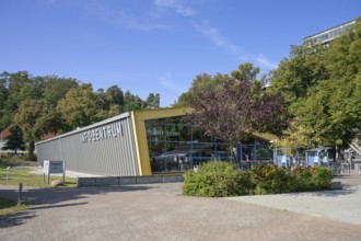 Information centre boat lift, Niederfinow, Brandenburg, Germany, Europe