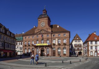 Wissembourg Town Hall, Weissenburg, Alsace, Bas-Rhin Prefecture, Grand Est Department, France,