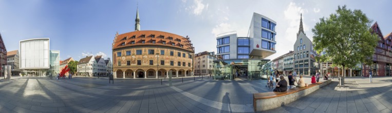 Market Place Ulm Panorama Germany