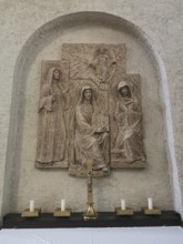 Interior of the monastery church, Albert-Boßlet-Kirche, Christ the Saviour Church,