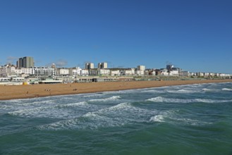 Seafront, Sea, Beach, Brighton, East Sussex, England, United Kingdom, Europe