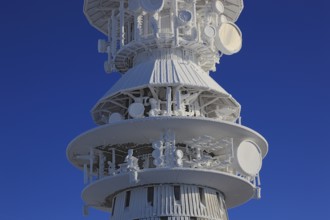 Ochsenkopf transmitter and radio relay node, TV tower, Fichtelgebirge, Bayreuth district, Upper