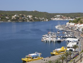 Natural harbour in Mao, Mahon, Menorca, Spain, Europe