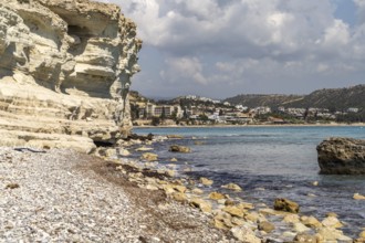 The beach and cliffs at Pissouri, Cyprus, Europe