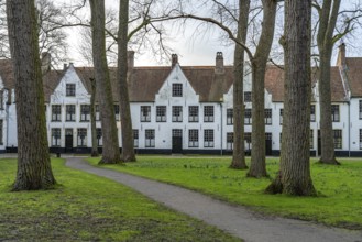 Beguinage in Bruges, Belgium, Europe