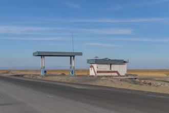 Remote gas station, eastern Kazakhstan