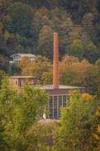 Historic building Lost Places Old ceiling factory in autumn, Calw, Black Forest, Germany, Europe