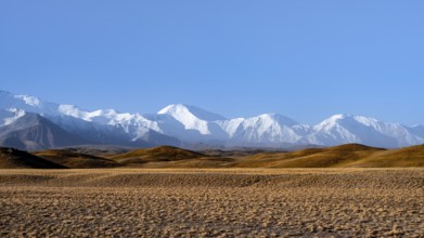 Snow-capped mountains, Pamir Mountains, high mountains, Transalai Range, Alay District, Kyrgyzstan,