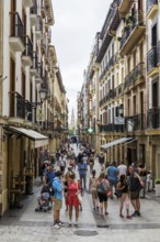 Alley in the historic centre, San Sebastian, Donostia, Basque Country, Northern Spain, Spain,