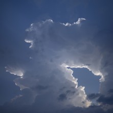 Storm clouds (Cumulonimbus), Bavaria, Germany, Europe