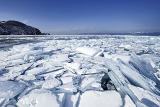 Ice chaos, Lake Baikal, Olkhon Island, Pribaikalsky National Park, Irkutsk Province, Siberia,