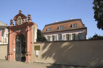 Portal and entrance to the rococo Prinz Georg Palais in the Prinz Georg Garten, Darmstadt,