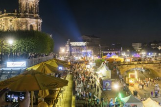 Canaletto the Dresden City Festival Party on the Terrassenufer