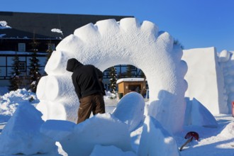 Snow sculpture competition, Hermsdorf