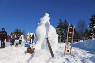 Snow sculpture competition, Hermsdorf