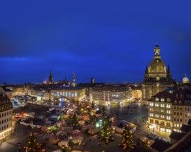 Christmas market on Dresden's Neumarkt square