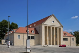 The Hellerau Festival Theatre was built in 1911 in the style of reform architecture in the garden