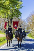 Every year at Easter there are about 5 processions in Lusatia, each with about 200 riders. The