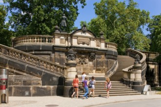 Georg-Treu-Platz in the old town centre of Dresden