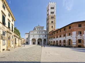 Cathedral, Cathedral di San Martino also Duomo di Lucca, Piazza San Martino, Lucca, Tuscany, Italy,