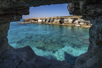 Sea Caves, coast with cliffs and caves near Agia Napa, Cyprus, Europe