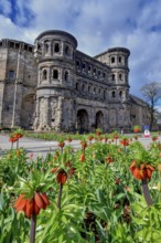 Porta Nigra, Roman city gate, Unesco World Heritage Site, Trier, Rhineland-Palatinate, Germany,