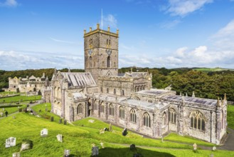 St Davids Cathedral, St Davids, Haverfordwest, Pembrokeshire, Wales, England, UK