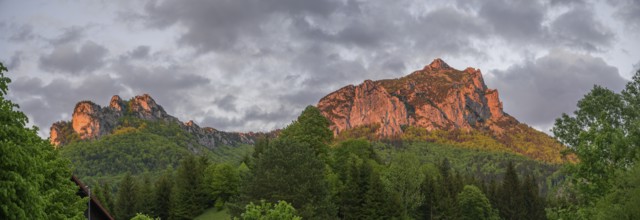 Mount Velky Rozsutec in the evening light, Štefanová, Žilinský kraj, Slovakia, Europe