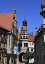 View of the Main Gate from the town side, Marktbreit town, Litzingen district, Lower Franconia,